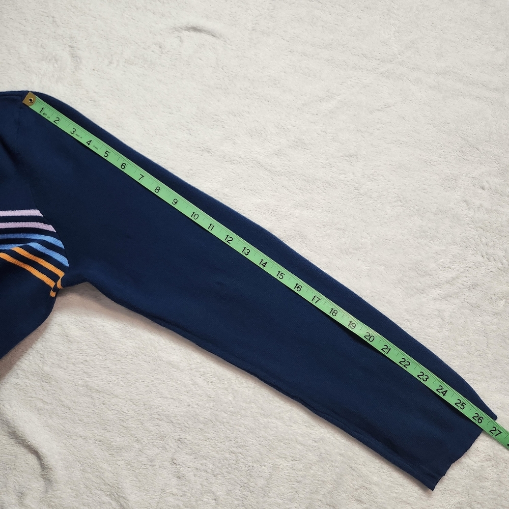 ORIGINAL PENGUIN Men's Crewneck Pullover Sweater Poseidon Blue Stripe Large - Picture 10 of 10